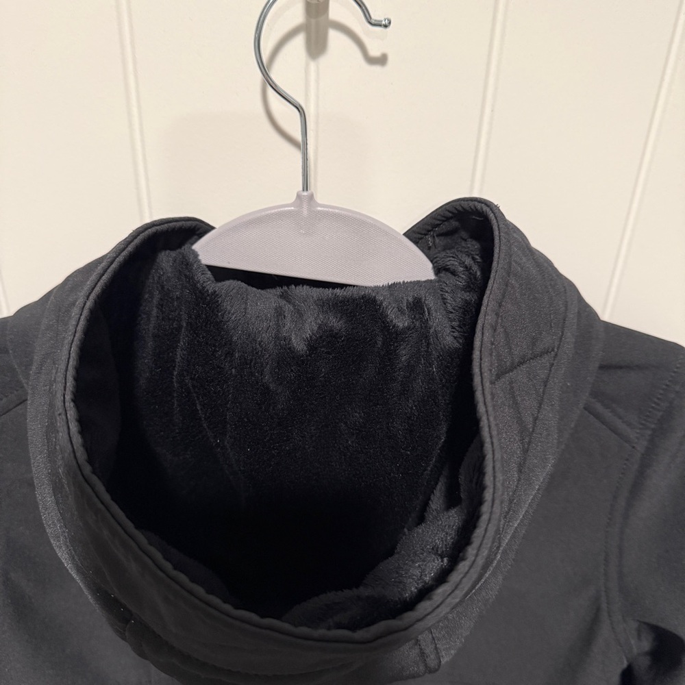 MICHAEL Michael Kors Girl Black Coat with Fur Lining - Picture 9 of 14
